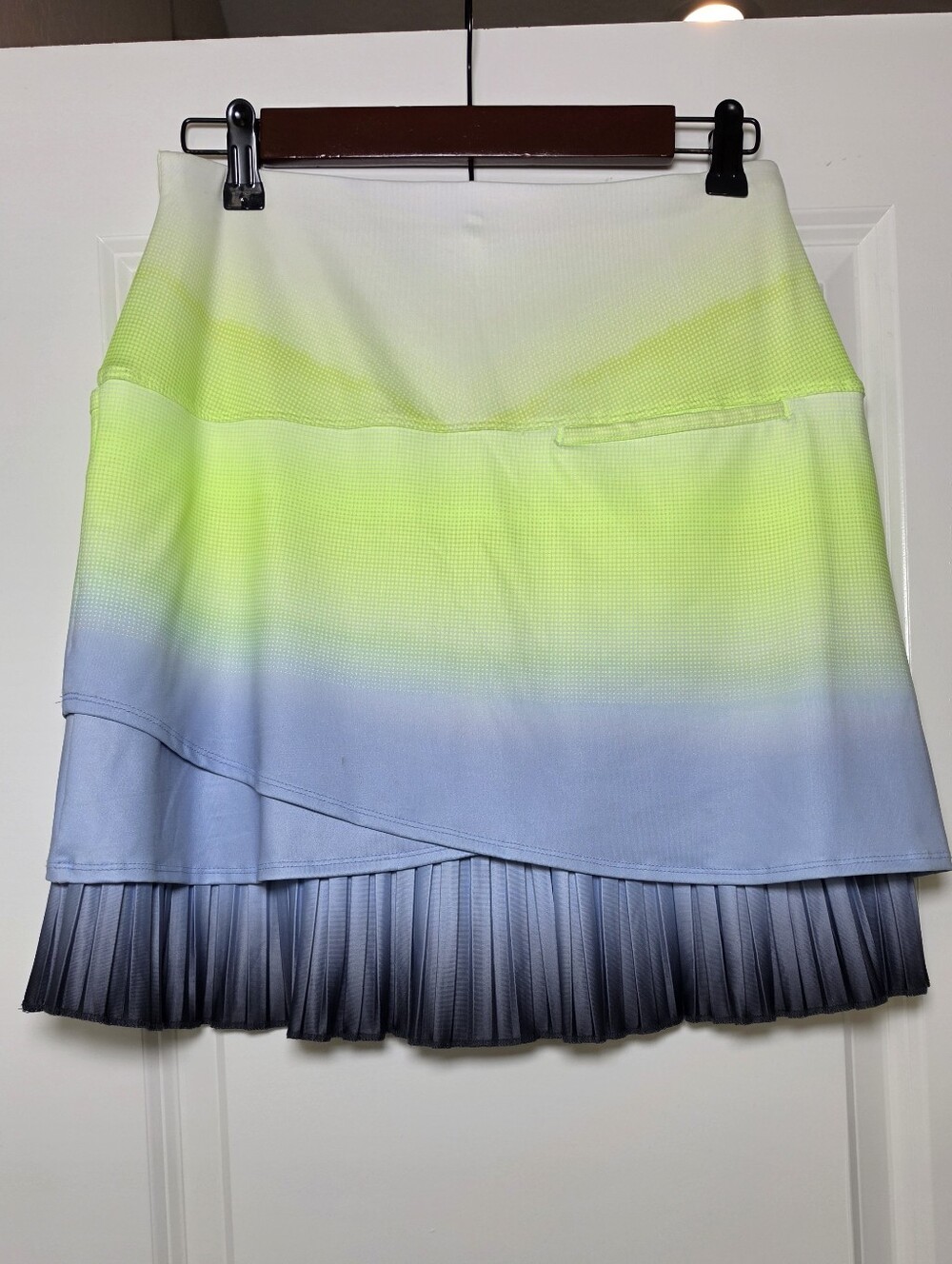 Lucky in Love Wild Ombre Tennis Golf Skort Long Pleated Hem Skirt Small (4-6)NWT - Picture 3 of 10